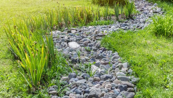River Rock Garden Installation in Millsboro
