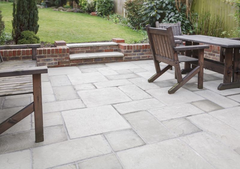 Brick paver outdoor space